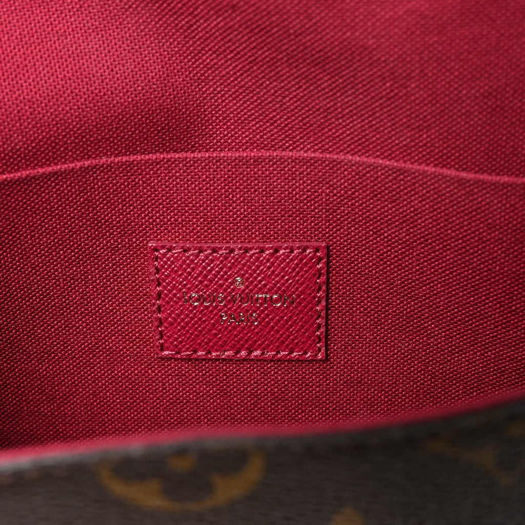 Louis Vuitton Monogram Pochette Felicie Chain Wallet Fuchsia