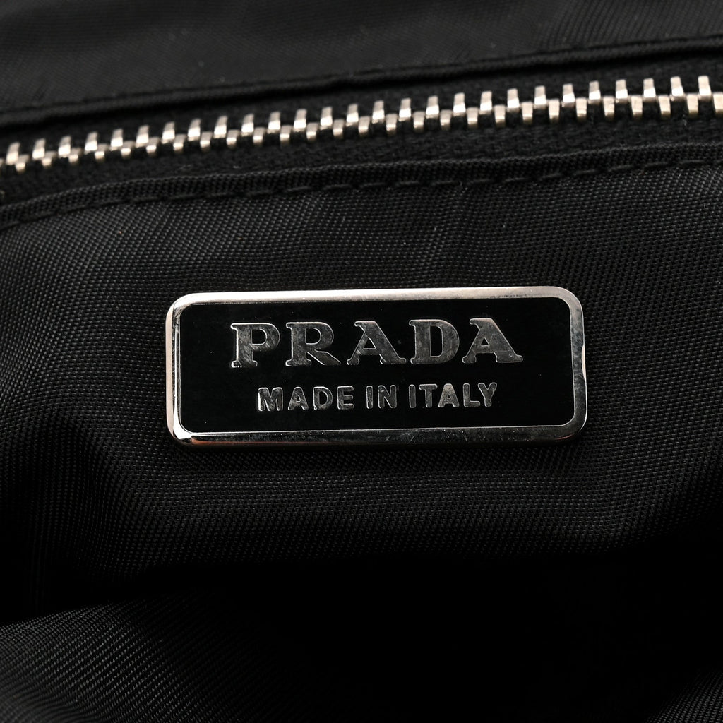 Prada Tessuto Nylon Bead Evening Bag Black