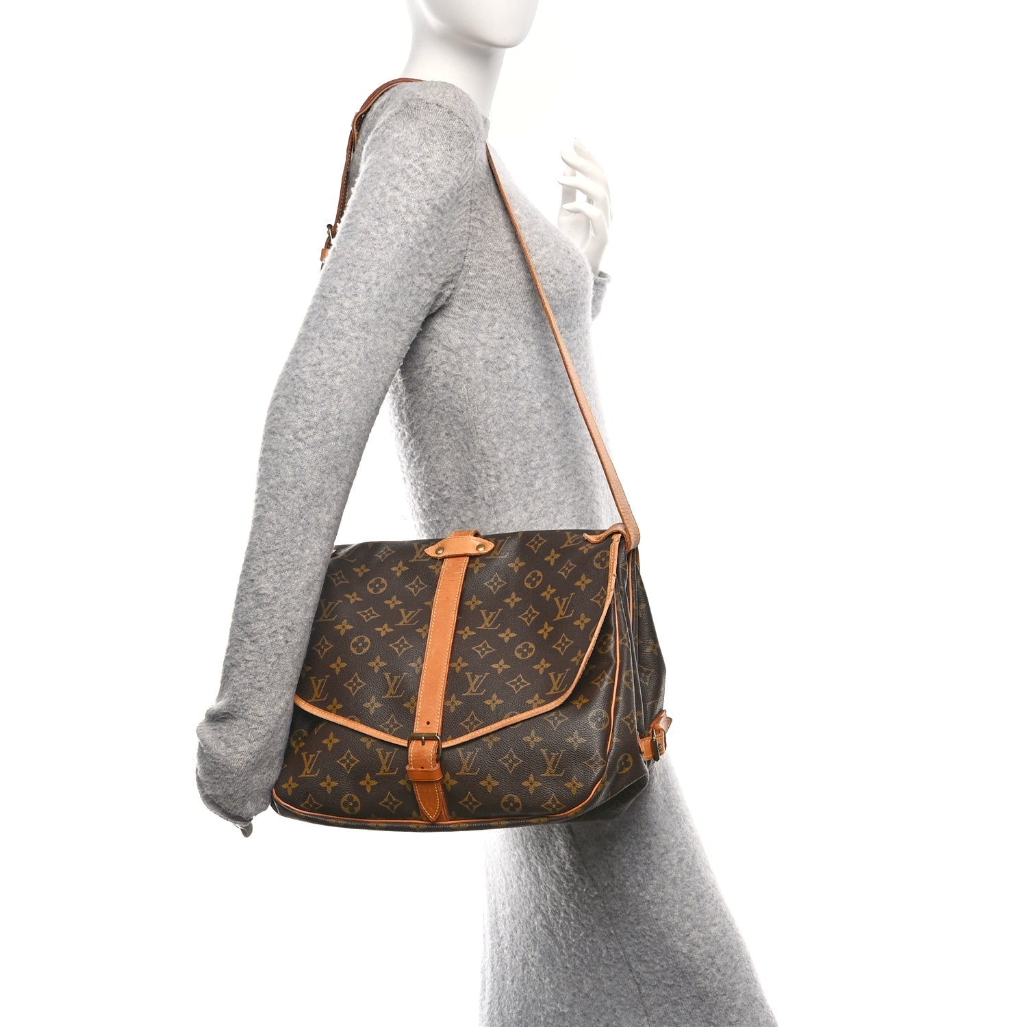 Louis Vuitton Monogram Saumur 35