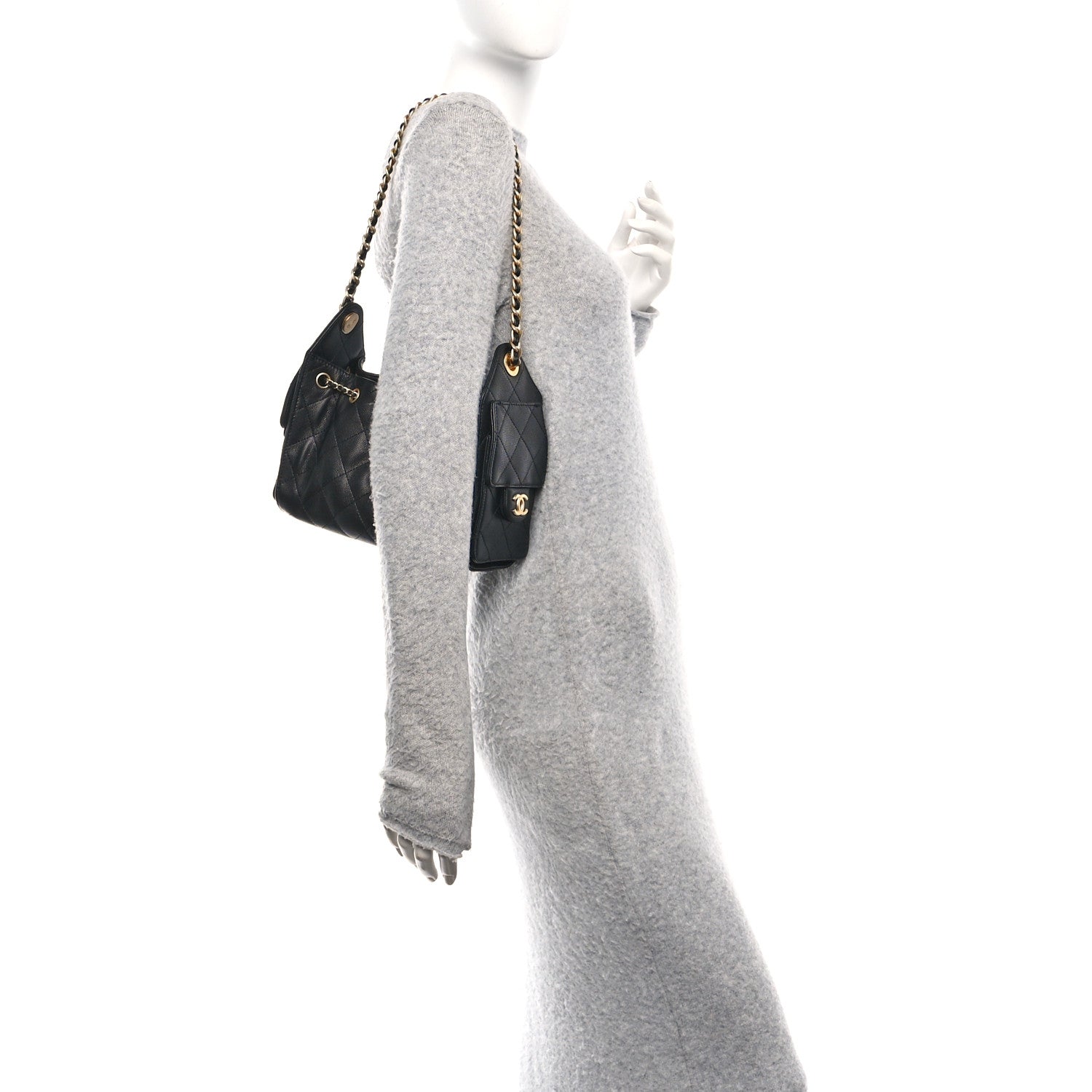 Chanel Caviar Quilted Mini Chanel 25 Handbag Black
