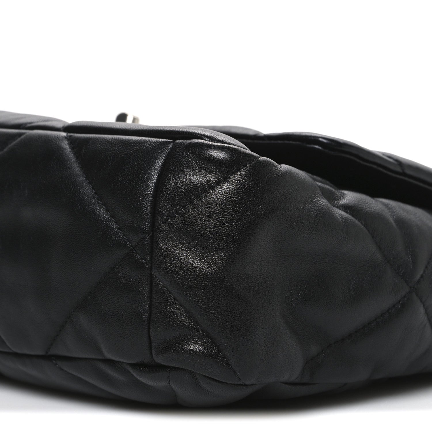 Chanel Lambskin Quilted Large Chanel 19 Flap Black
