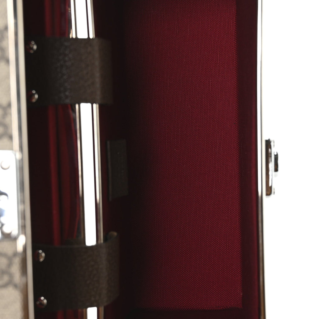 Gucci GG Supreme Monogram Globe-Trotter Beauty Case Brown