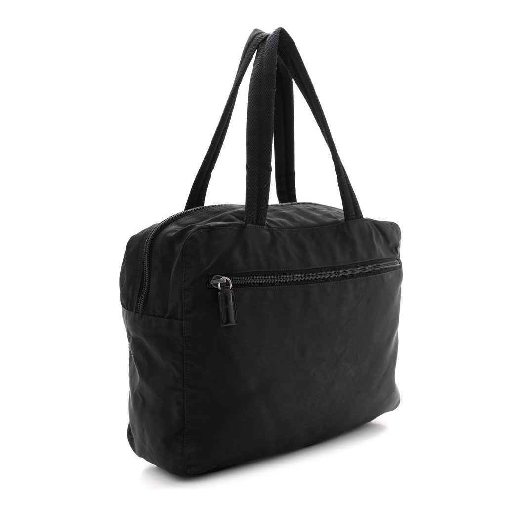 Prada Tessuto Nylon Shoulder Bag  Black