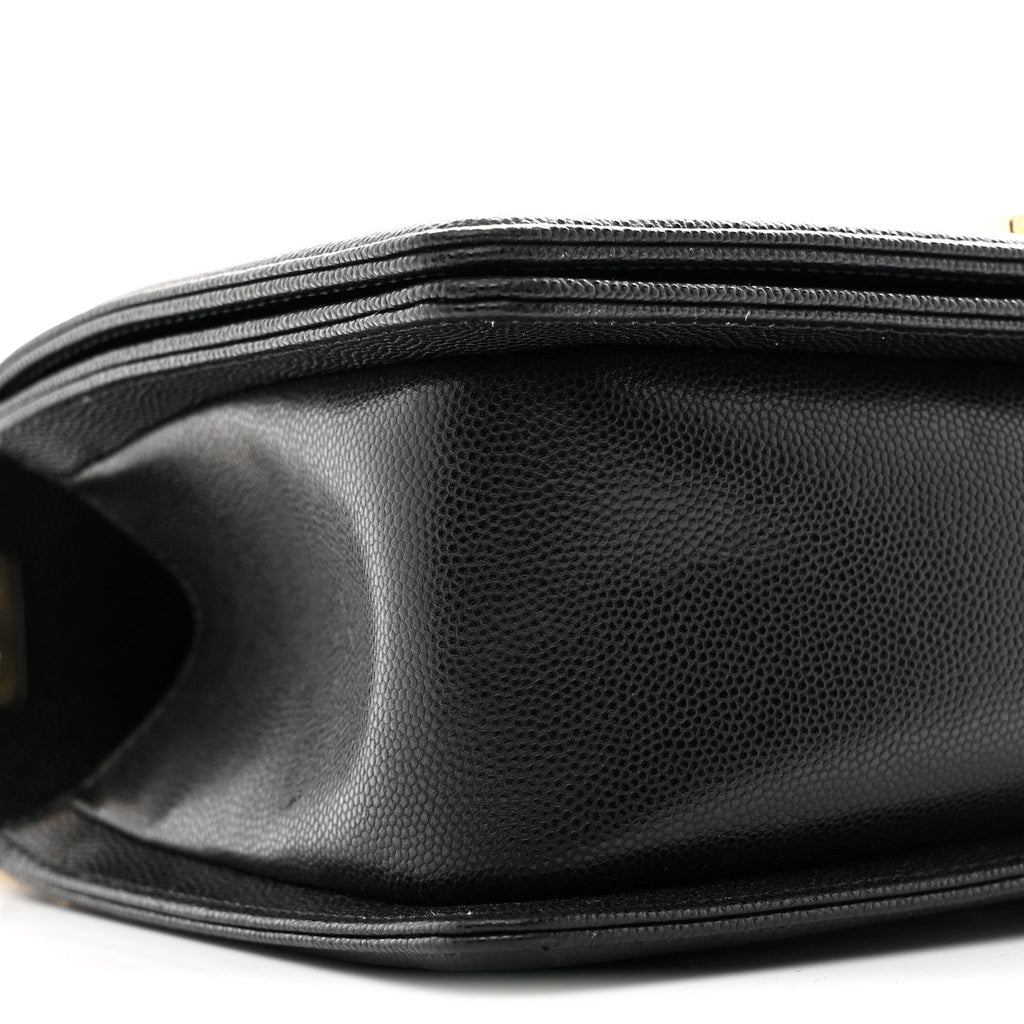 Chanel Caviar Quilted Medium Boy Flap Black