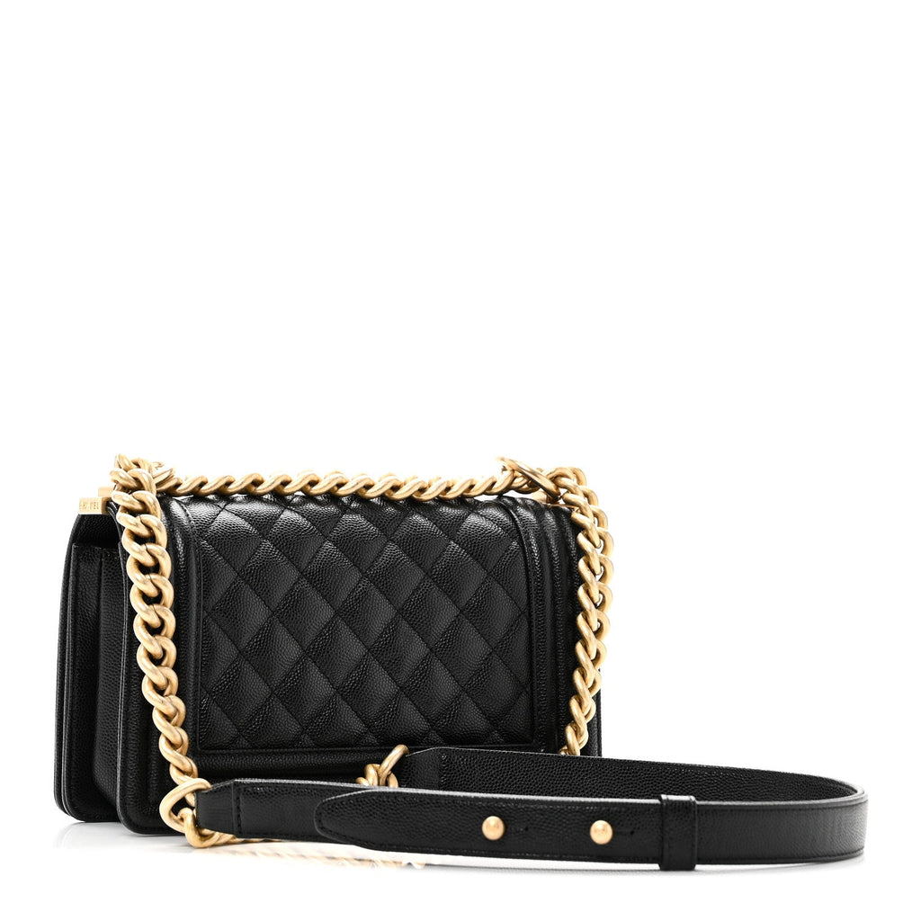 Chanel Caviar Quilted Small Boy Flap Black