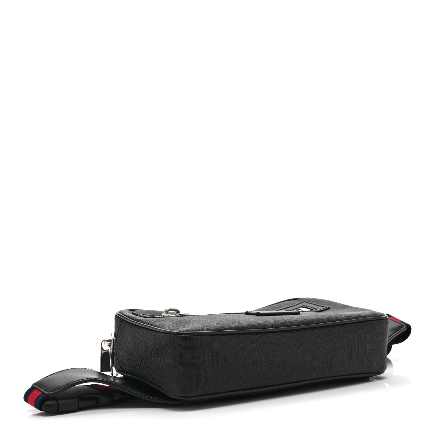 Gucci Soft GG Supreme Monogram Web Belt Bag Black Grey
