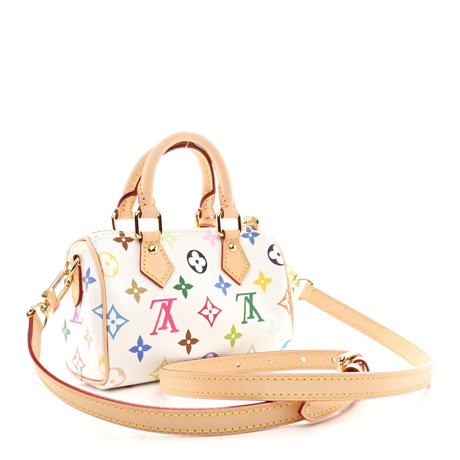 Louis Vuitton LV X TM Monogram Multicolor Nano Speedy White