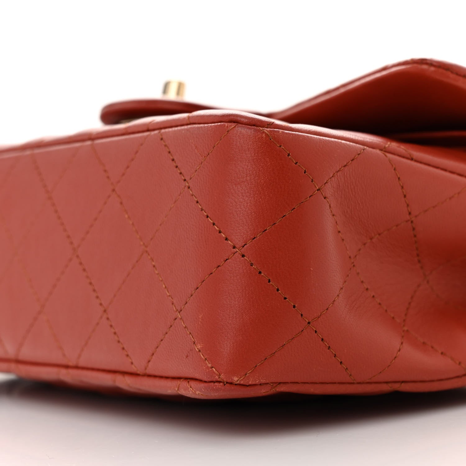 Chanel Lambskin Quilted Small Double Flap Red