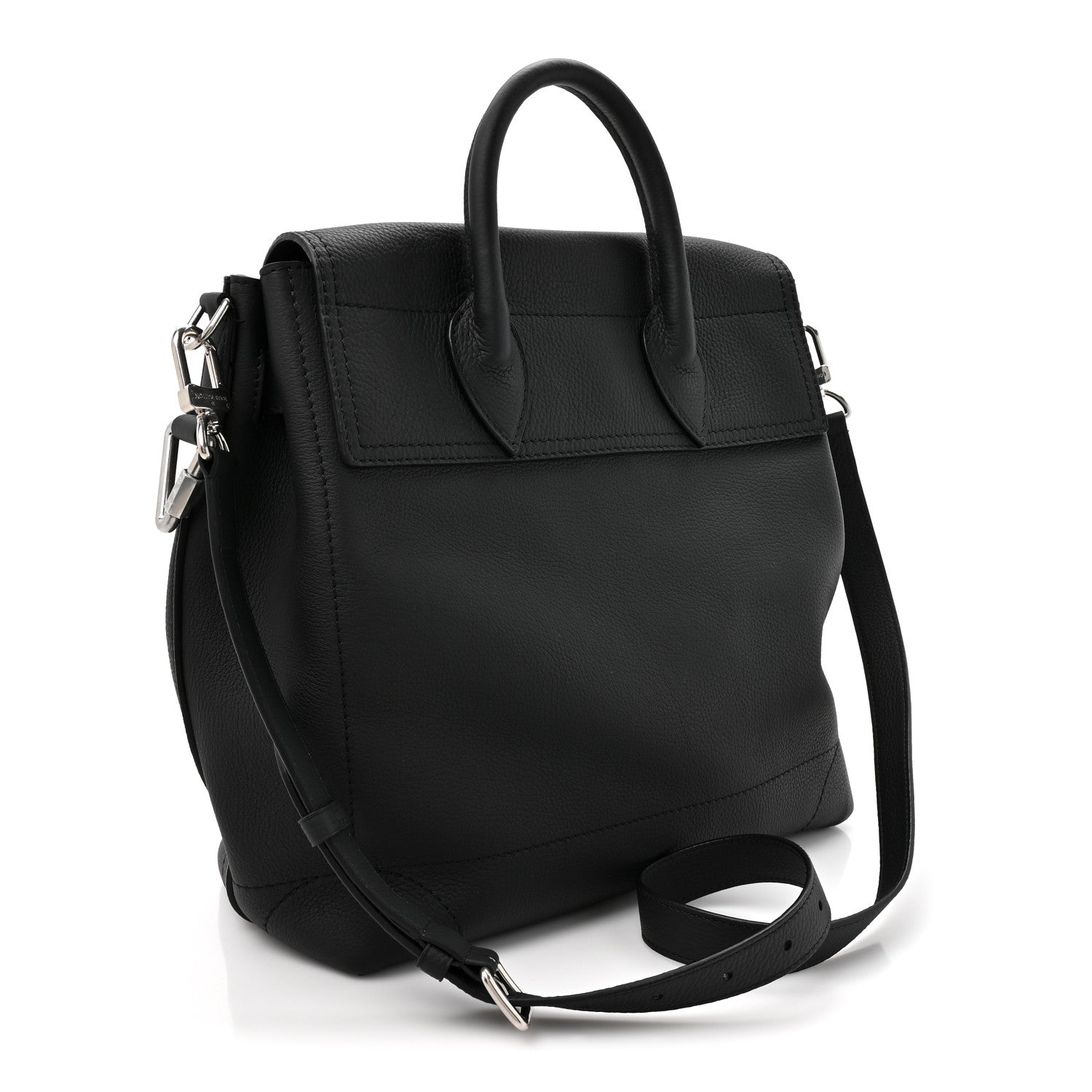 Louis Vuitton LV Touch Calfskin Steamer 30 H38 Black
