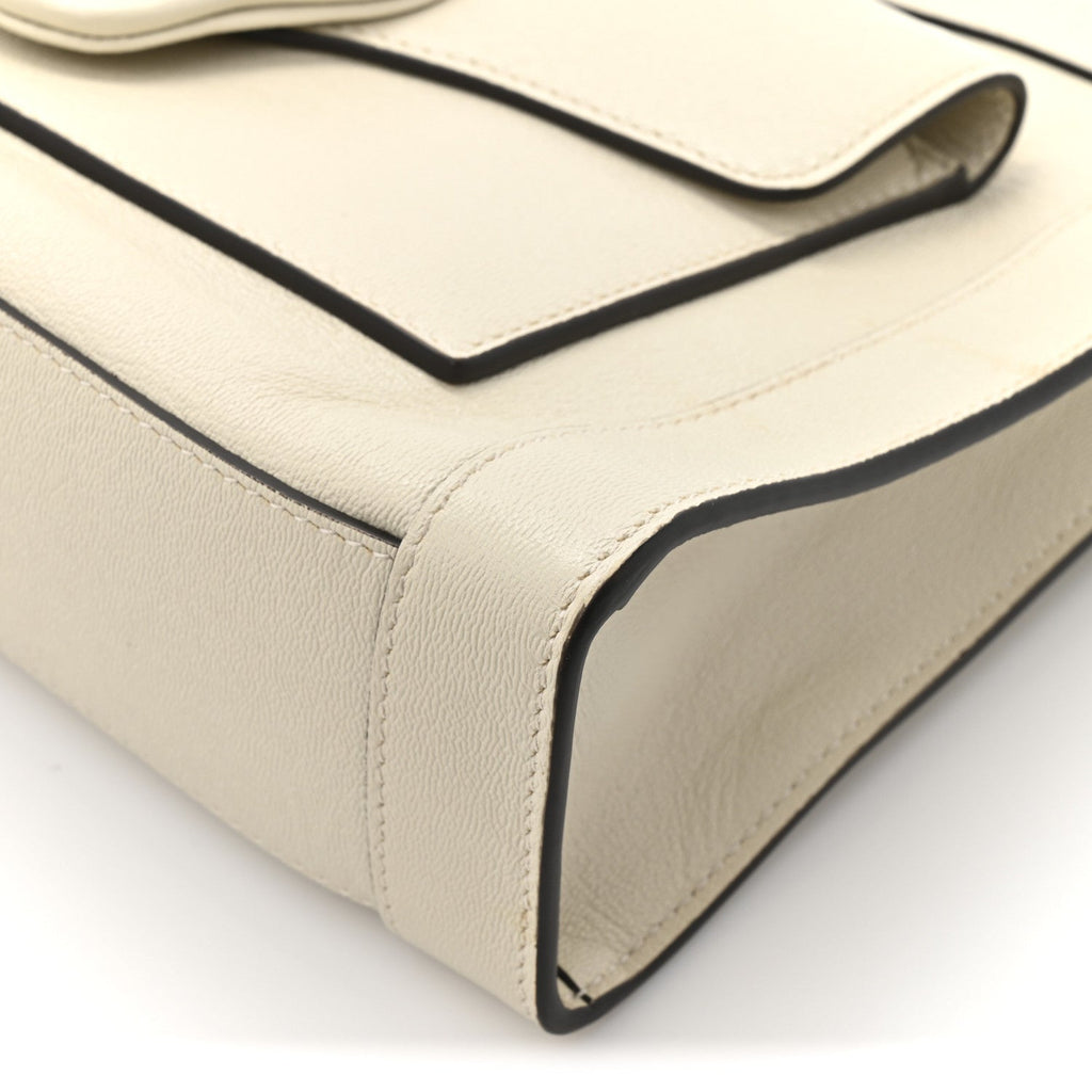 Gucci New Sakai Calfskin Lux Dahlia Chain Shoulder Bag Mystic White