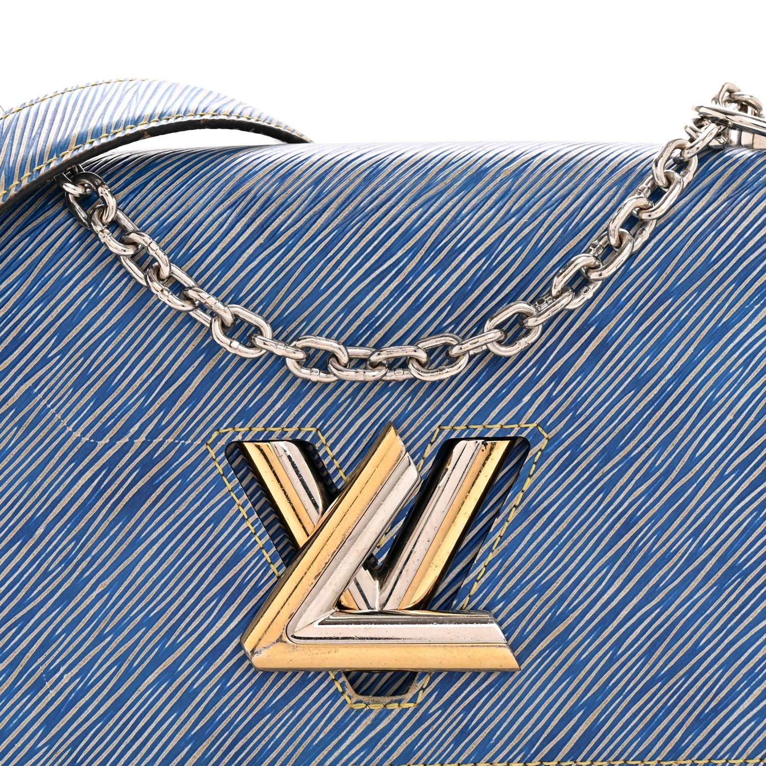 Louis Vuitton Epi Twist Shoulder Bag MM Denim Light