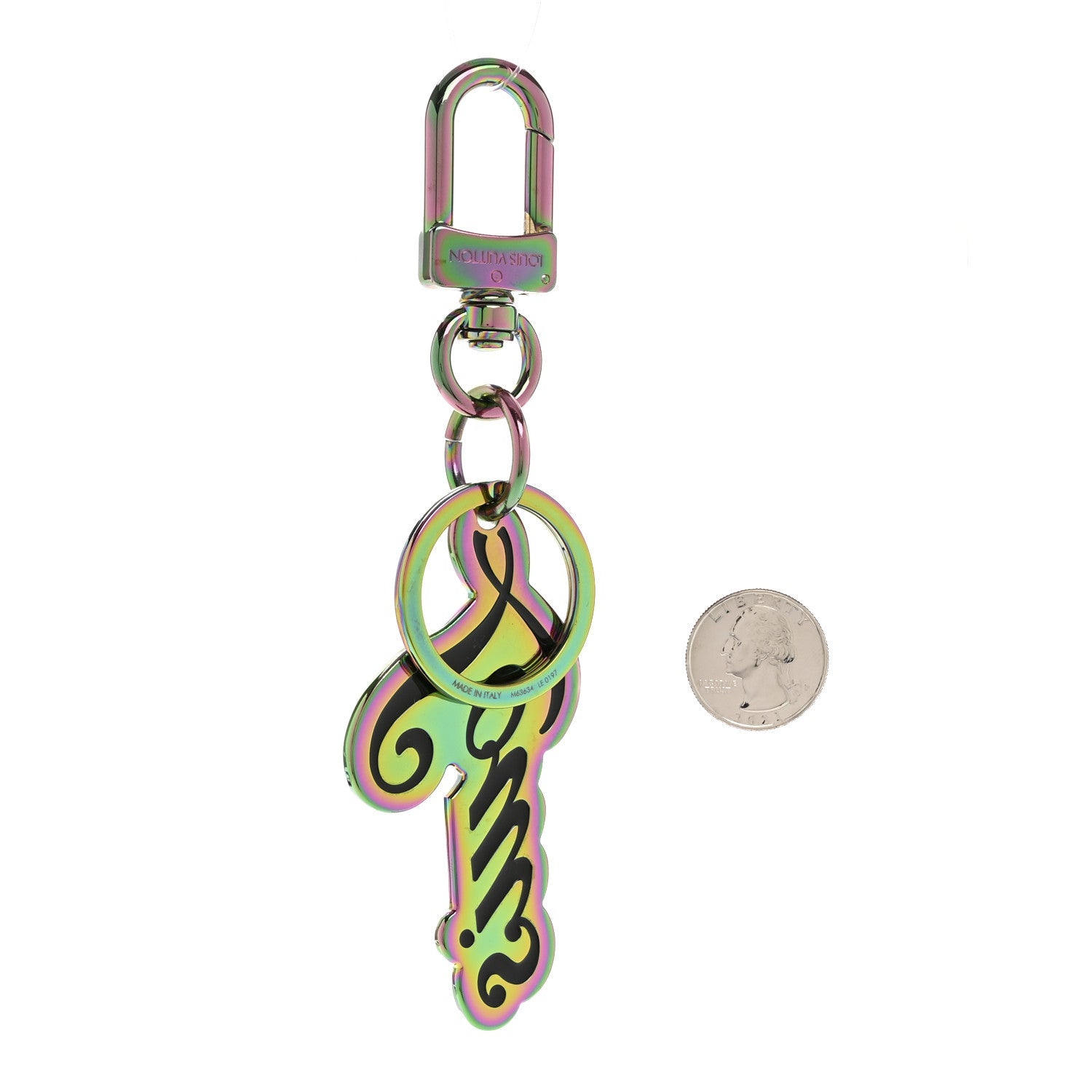 Louis Vuitton Metallic Rainbow Porte Cles Louis Bag Charm Key Holder Multicolor