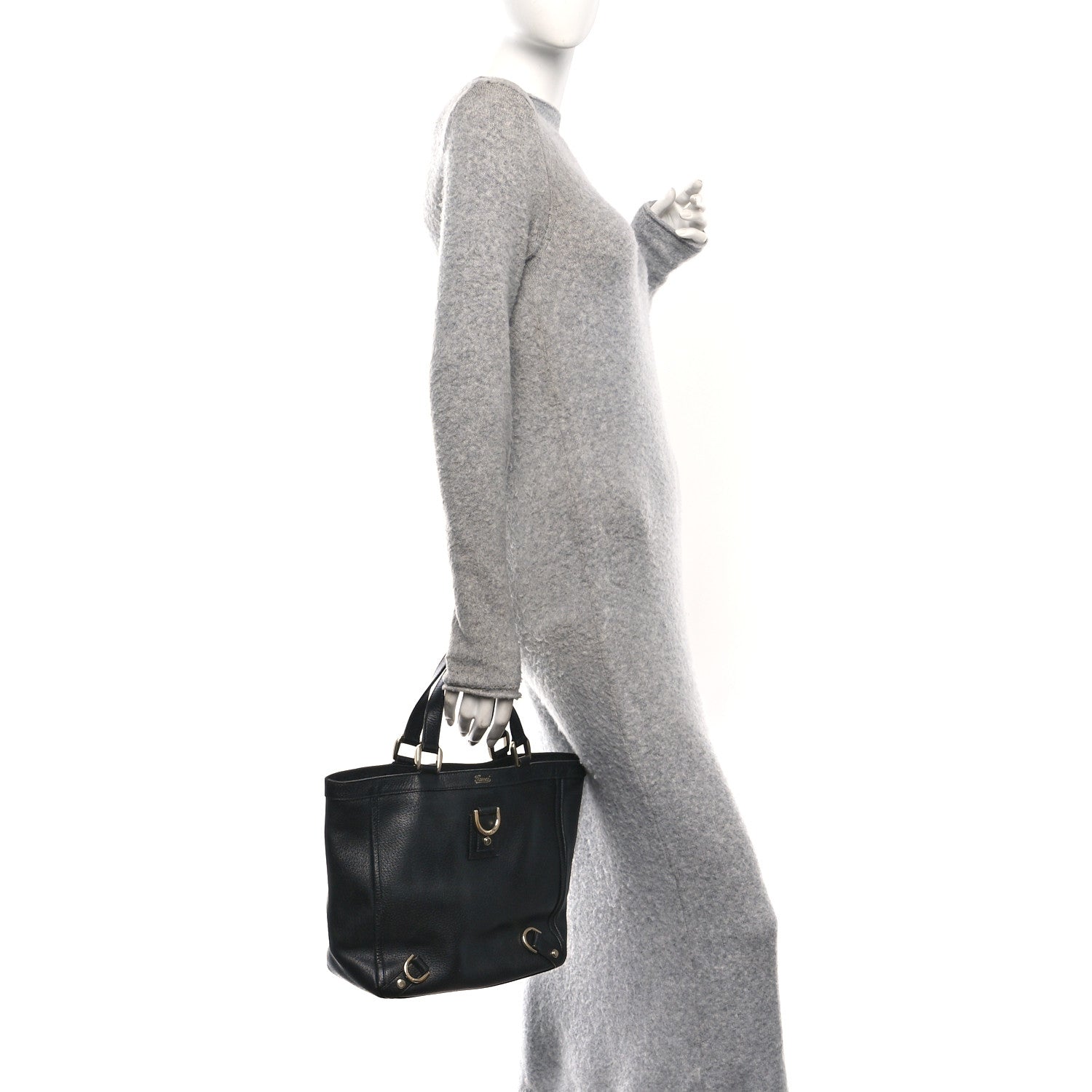Gucci Calfskin Small Abbey Tote Black