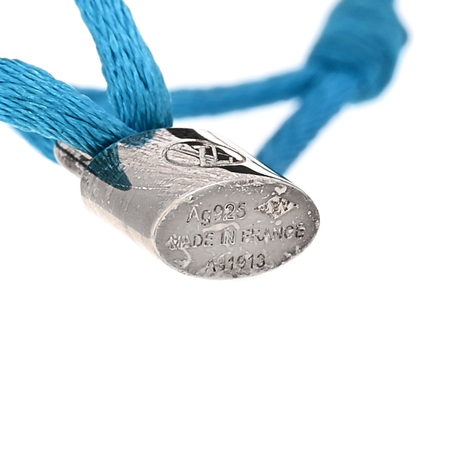 Louis Vuitton X UNICEF Sterling Silver Lockit Bracelet Blue
