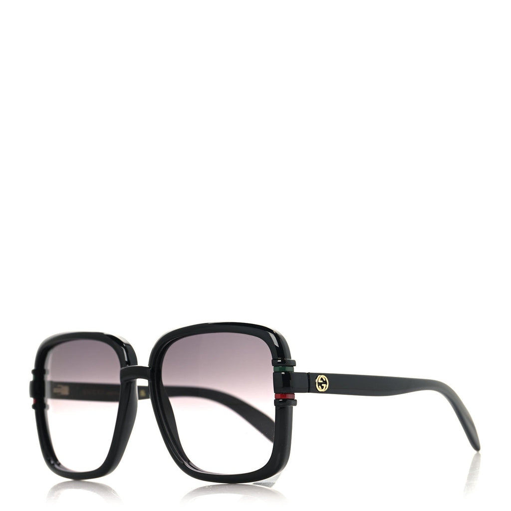 Gucci Acetate Interlocking G Square Sunglasses GG1066S Black