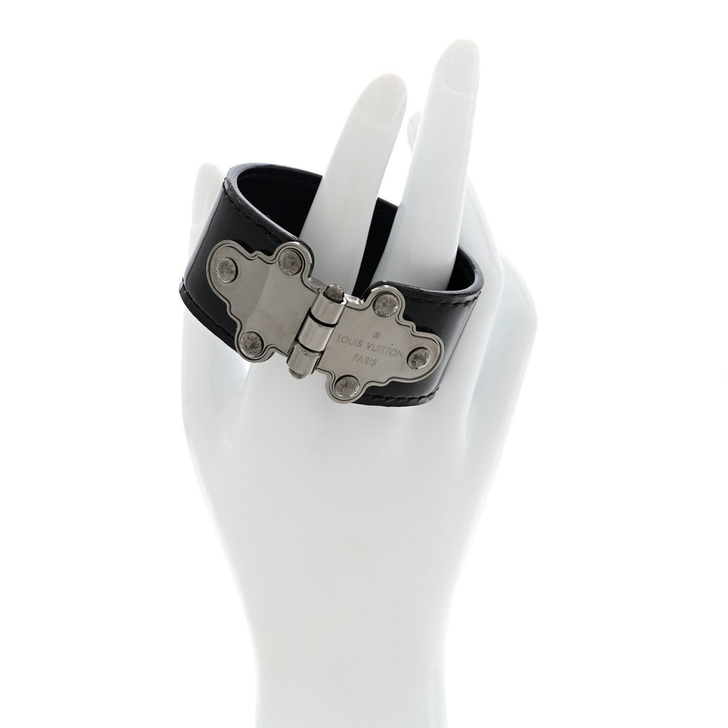 Louis Vuitton Vernis Save It Bracelet 17 Black