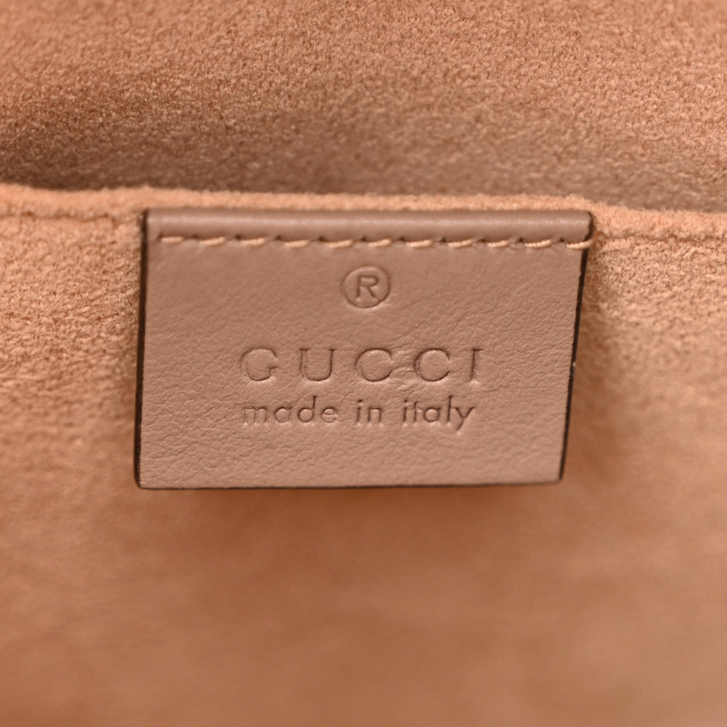 Gucci Calfskin Matelasse GG Marmont Backpack Porcelain Rose