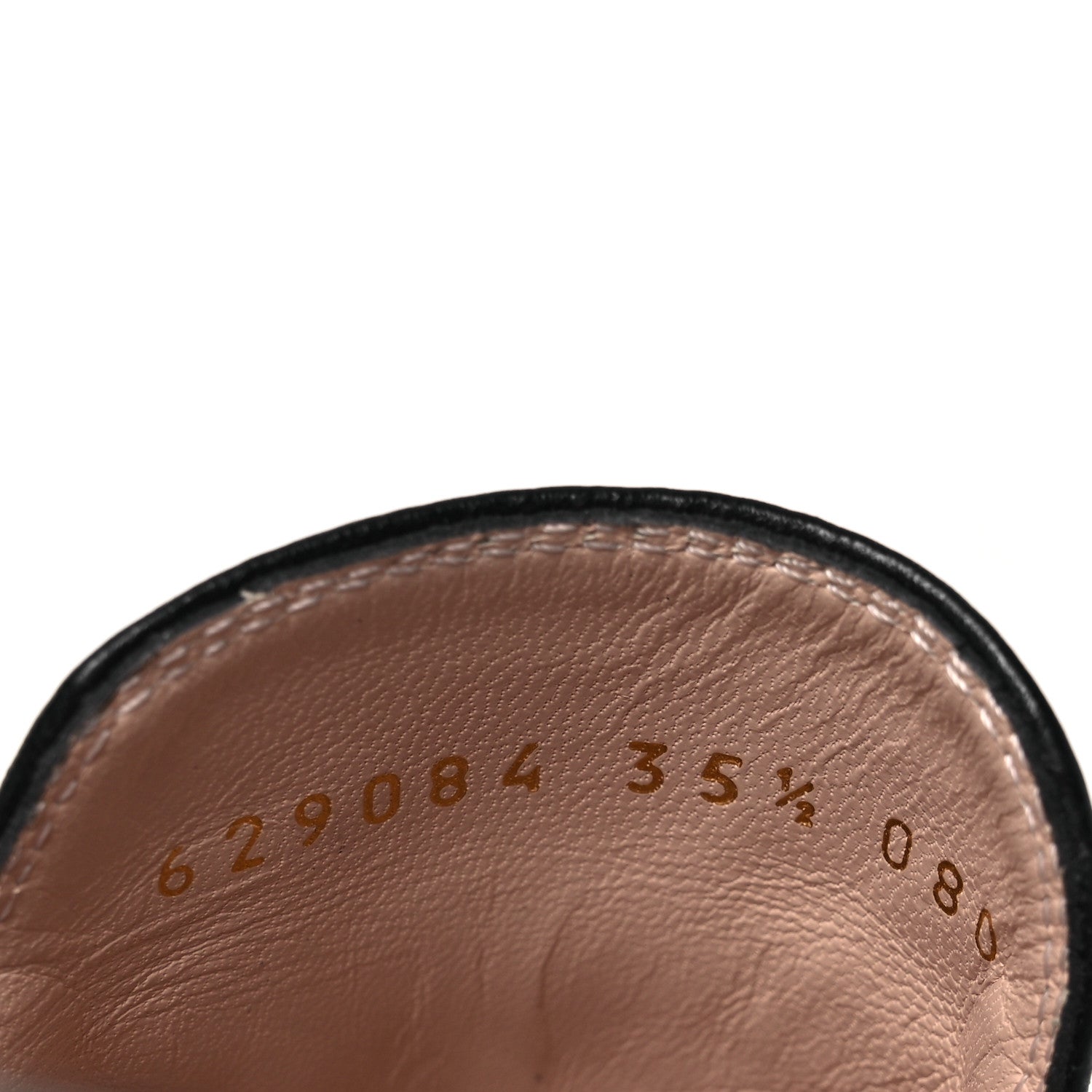 Gucci Calfskin Womens Princetown Slippers 35.5 Black