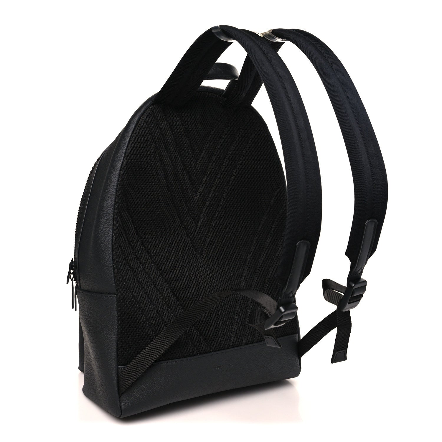 Louis Vuitton Grained Calfskin Aerogram Takeoff Backpack Black