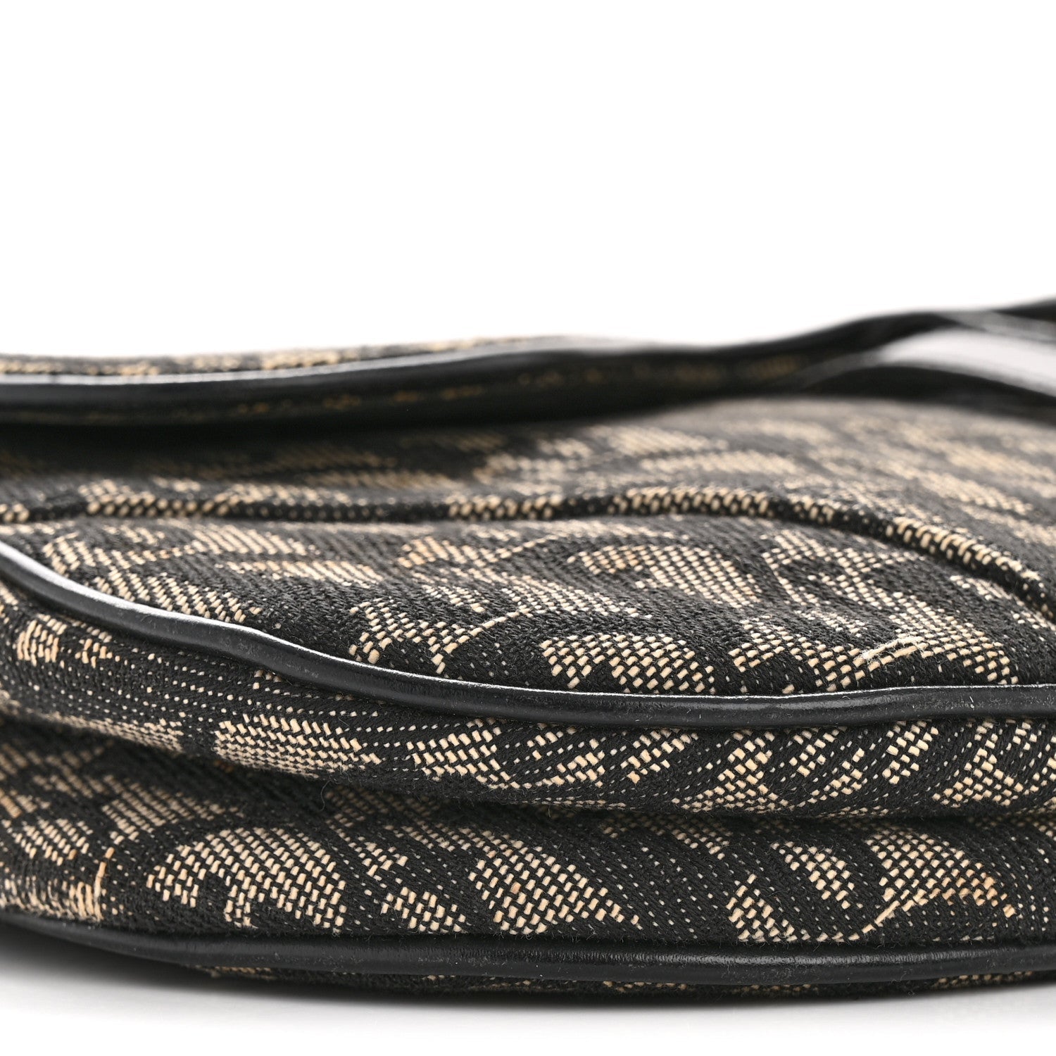 Christian Dior Monogram Saddle Bag Black