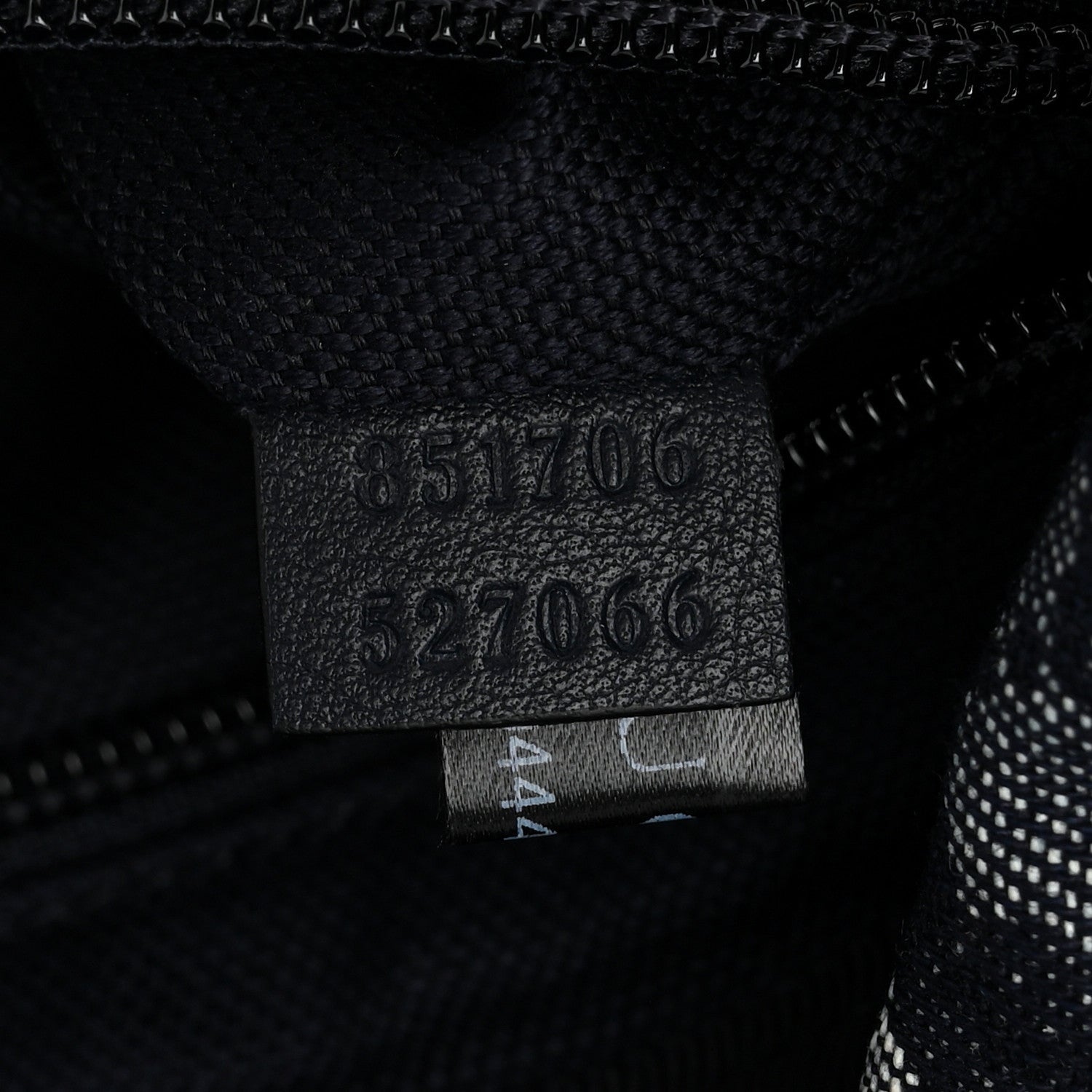 Gucci Denim Monogram Web Belt Bag Blue Multicolor