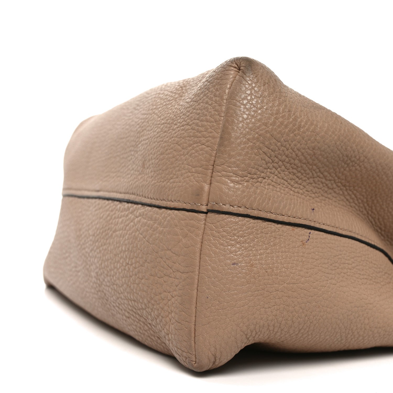 Prada Vitello Phenix Embossed Logo Hobo Caramel