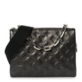 Louis Vuitton Lambskin Embossed Monogram Coussin PM Anthracite