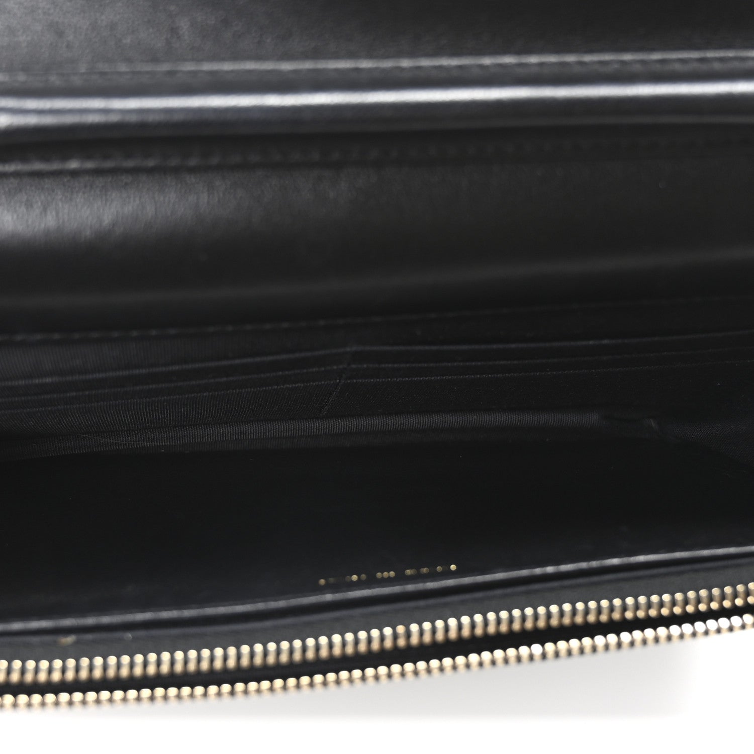 Chanel Lambskin Quilted Golden Class Wallet on Chain WOC Black