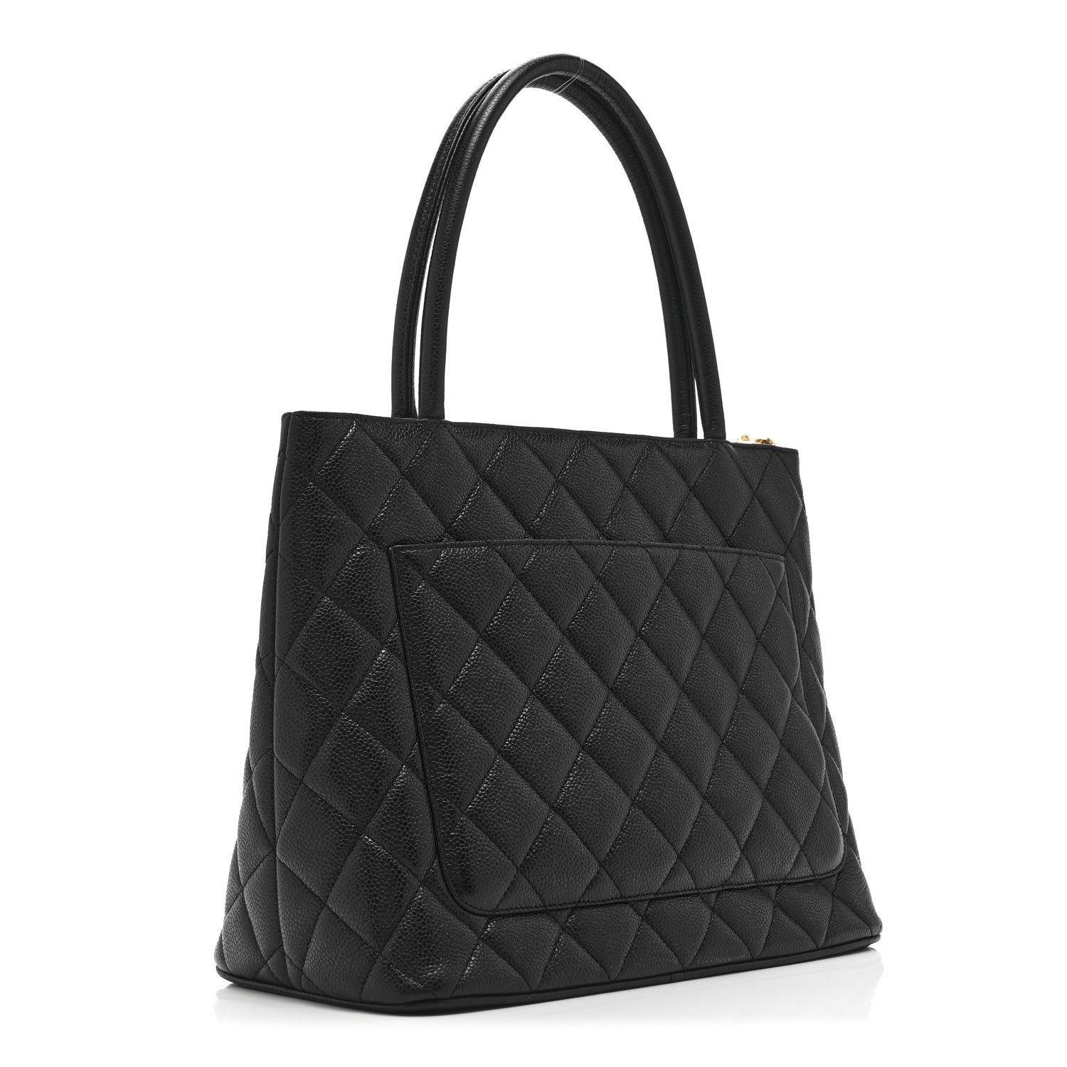 Chanel Caviar Quilted Medallion Tote Black
