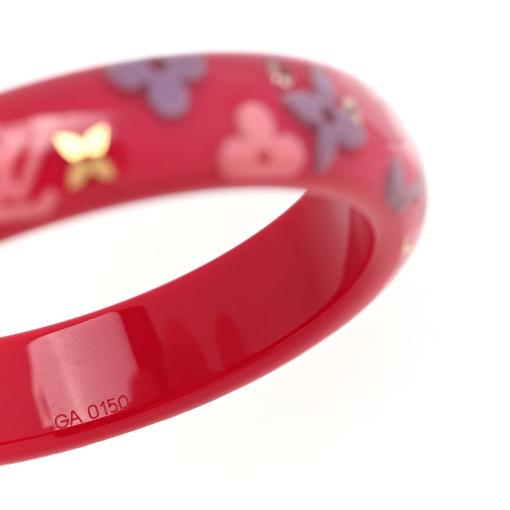 Louis Vuitton Resin Swarovski Large Inclusion Bracelet GM Rose Pop