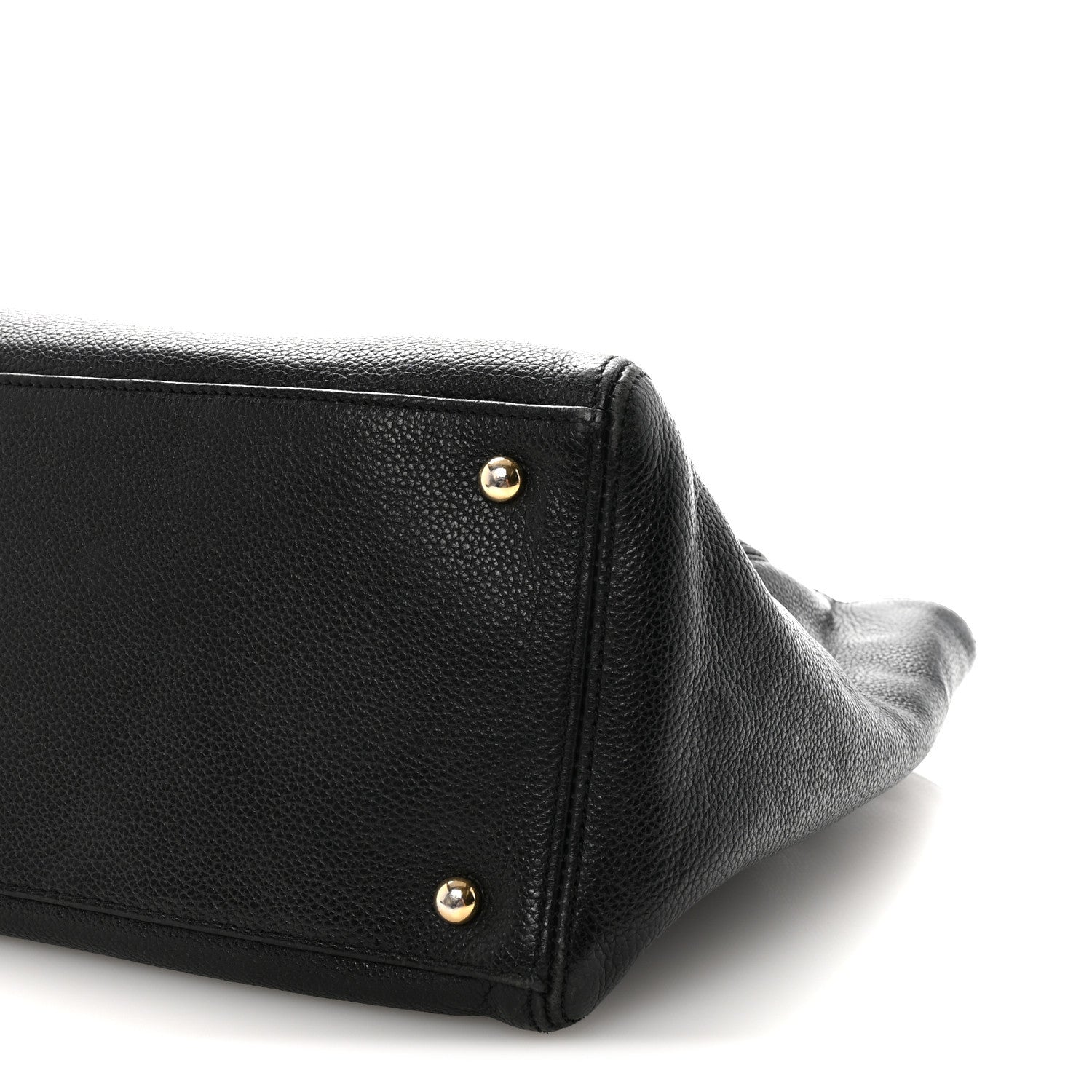 Chanel Calfskin Cerf Executive Shopper Tote Black