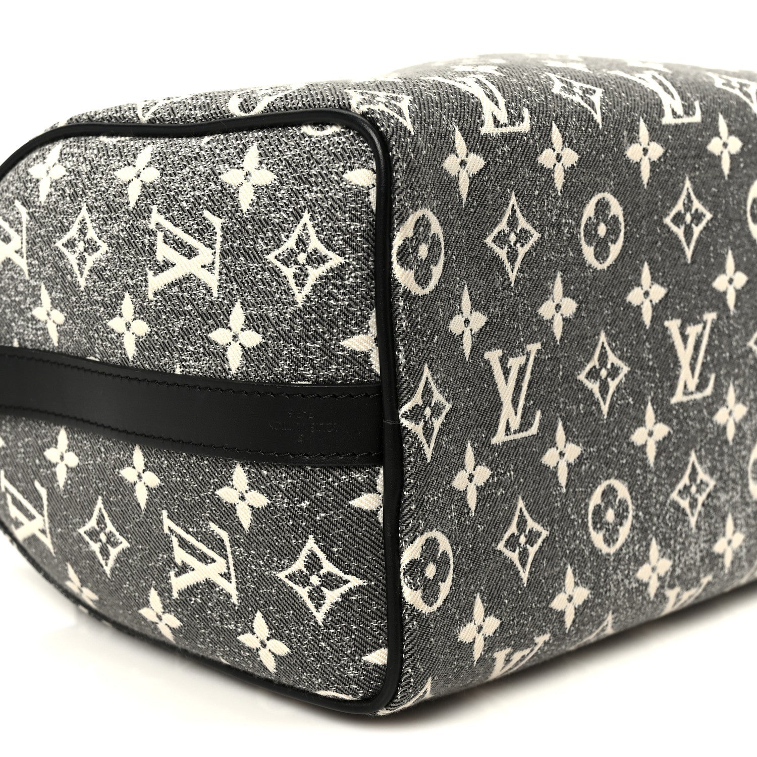 Louis Vuitton Denim Monogram Jacquard Speedy Bandouliere 25 Black