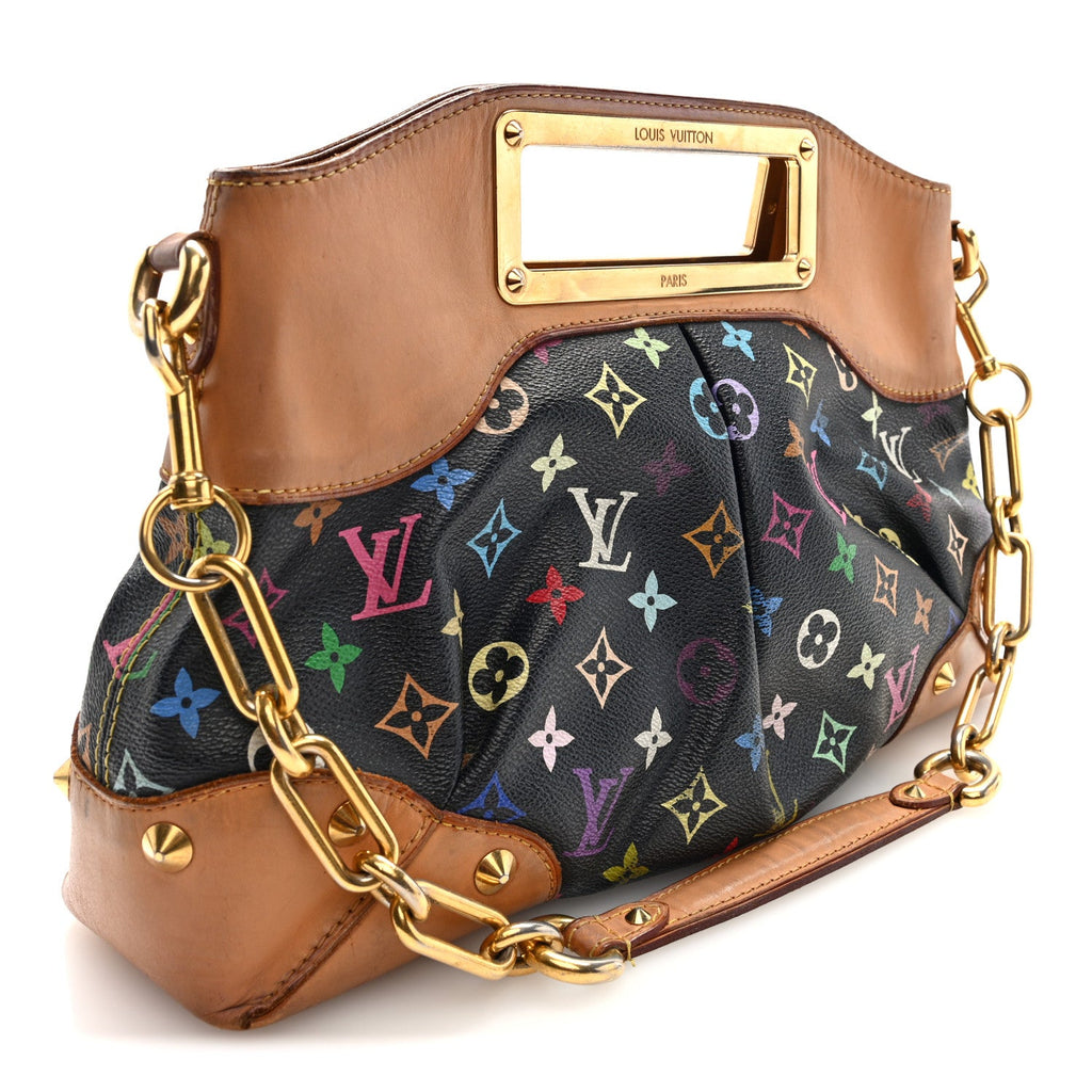 Louis Vuitton Monogram Multicolor Judy MM Black