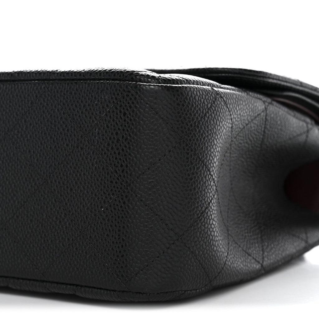 Chanel Caviar Quilted Jumbo Double Flap Black