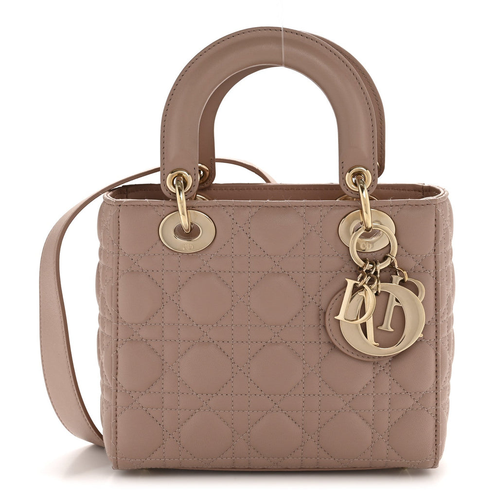 Christian Dior Lambskin Cannage Small My ABC Dior Lady Dior Blush