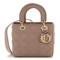 Christian Dior Lambskin Cannage Small My ABC Dior Lady Dior Blush