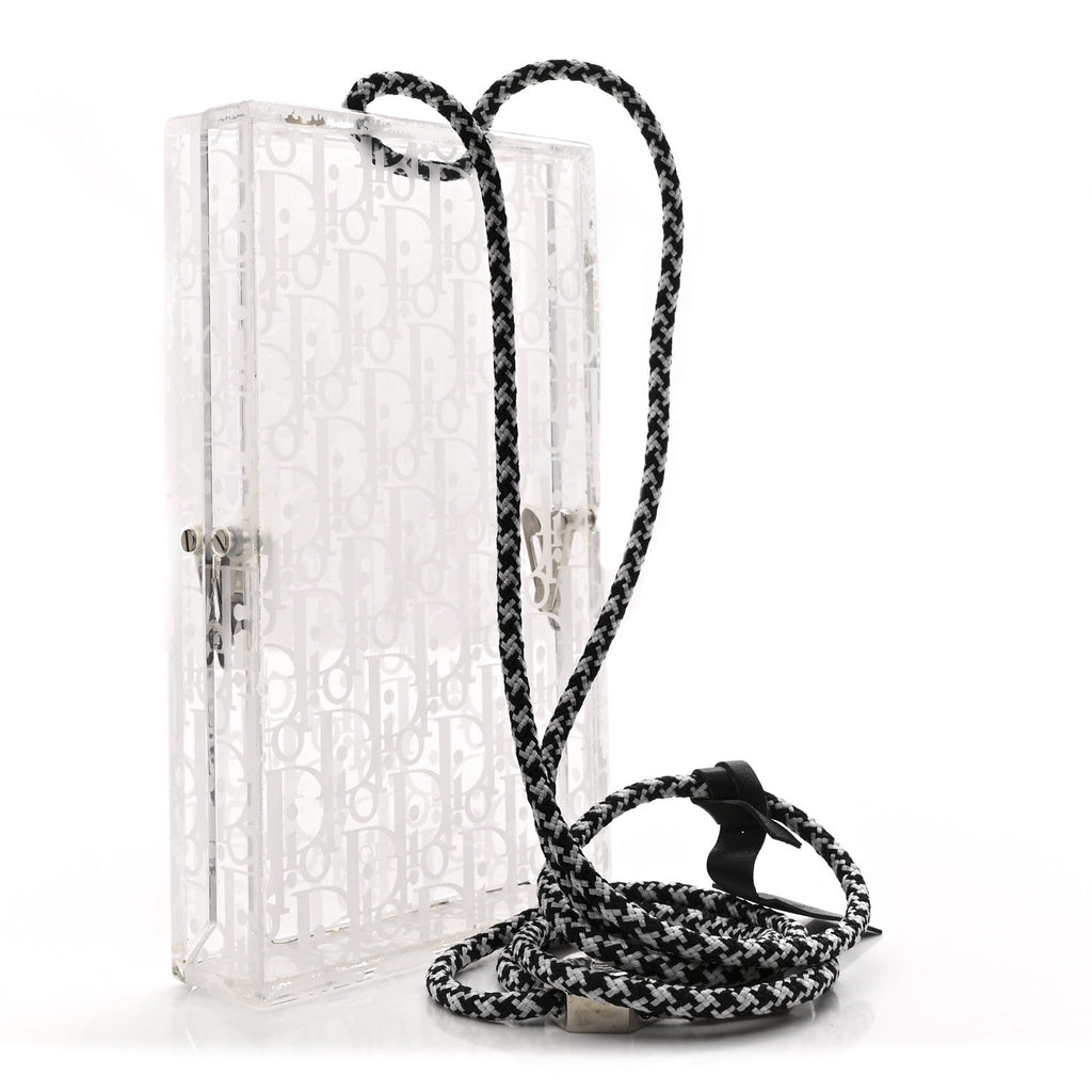 Christian Dior Plexiglass Vertical Pouch Translucent