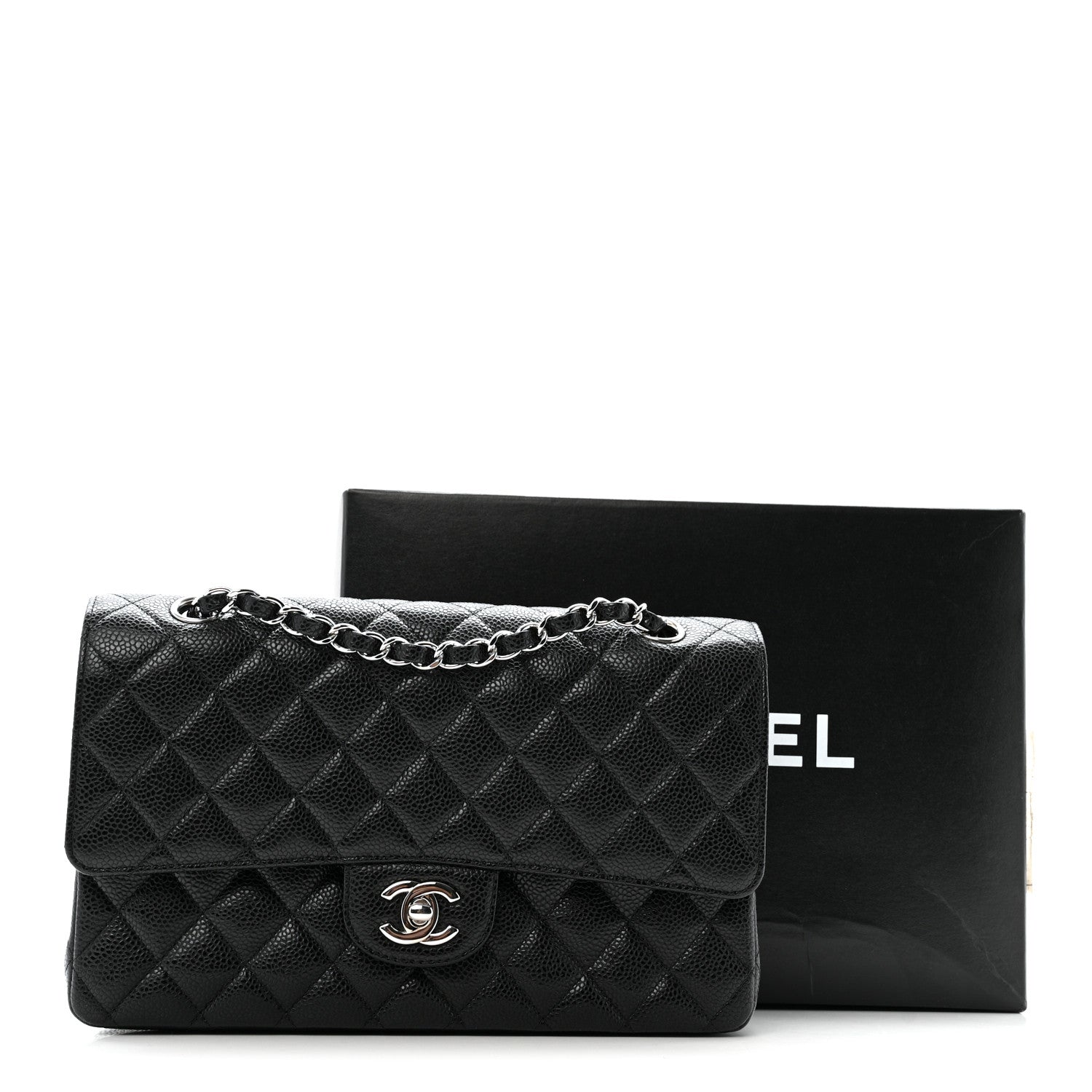 Chanel Caviar Quilted Medium Double Flap Black