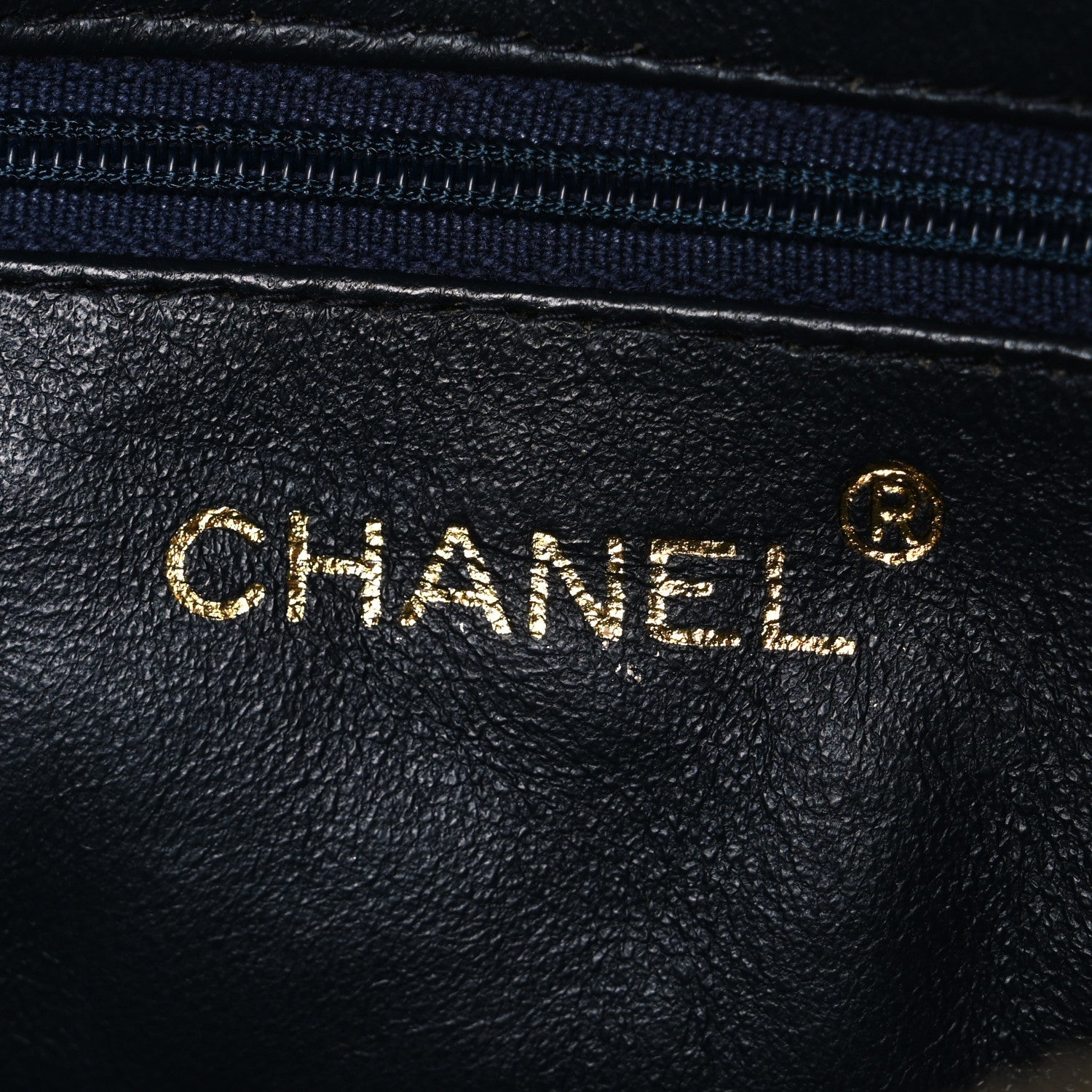 Chanel Lambskin Quilted CC Tassel Camera Case Navy