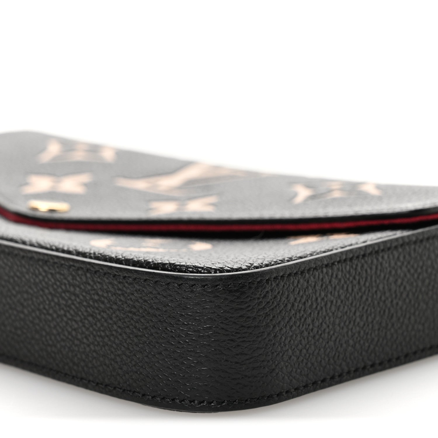 Louis Vuitton Empreinte Monogram Giant Felicie Pochette Black Beige