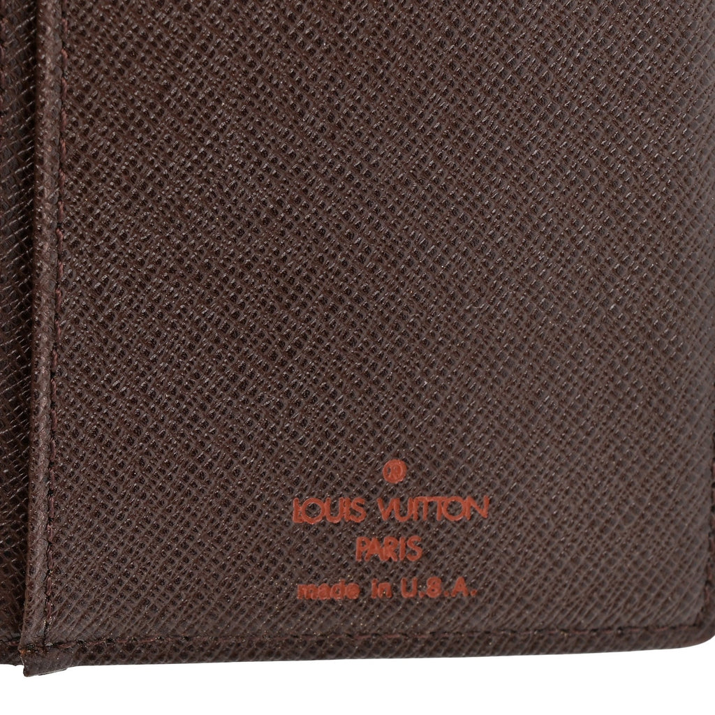 Louis Vuitton Damier Ebene Continental French Purse Wallet