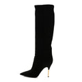 Louis Vuitton Suede High Boots 41 Black