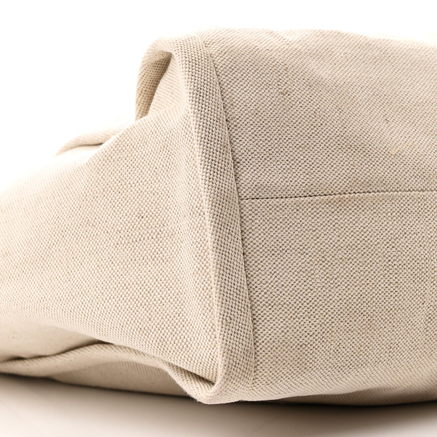 Prada Linen Vitello Large Logo Tote Natural