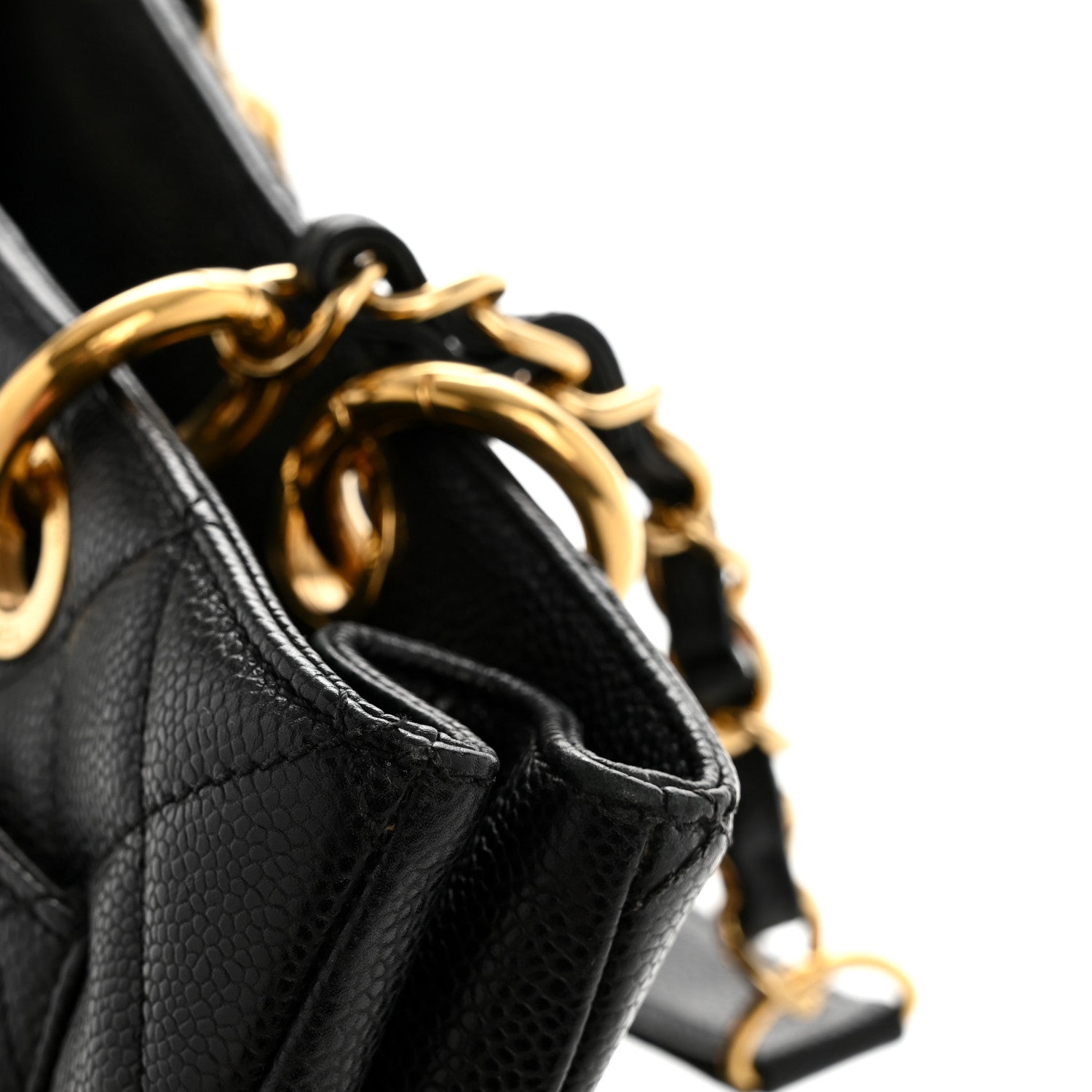 Chanel Caviar Quilted Grand Shopping Tote GST Black