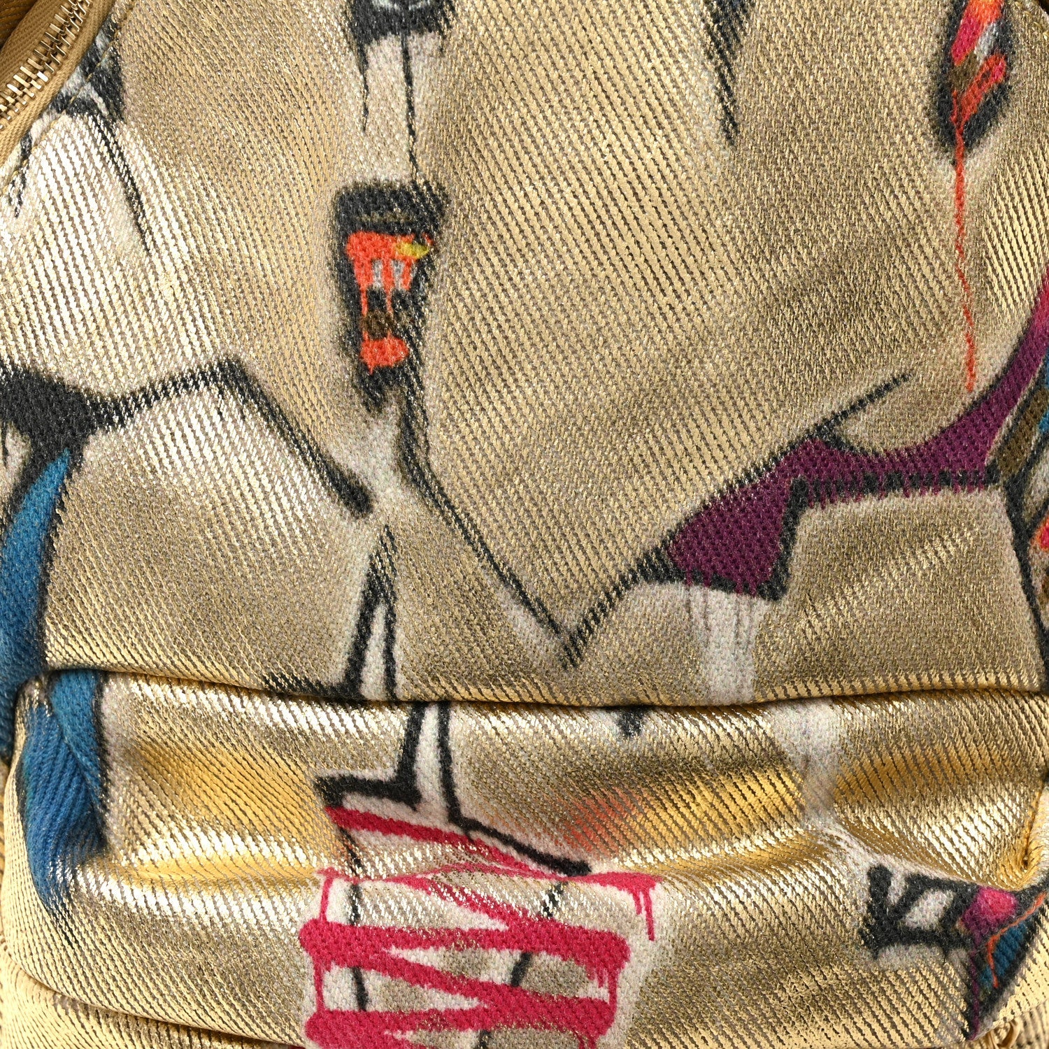 Chanel Graffiti Printed Canvas Street Spirit Backpack Multicolor