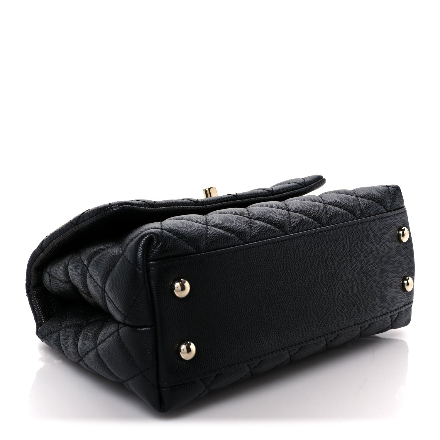 Chanel Caviar Quilted Mini Coco Handle Flap Black