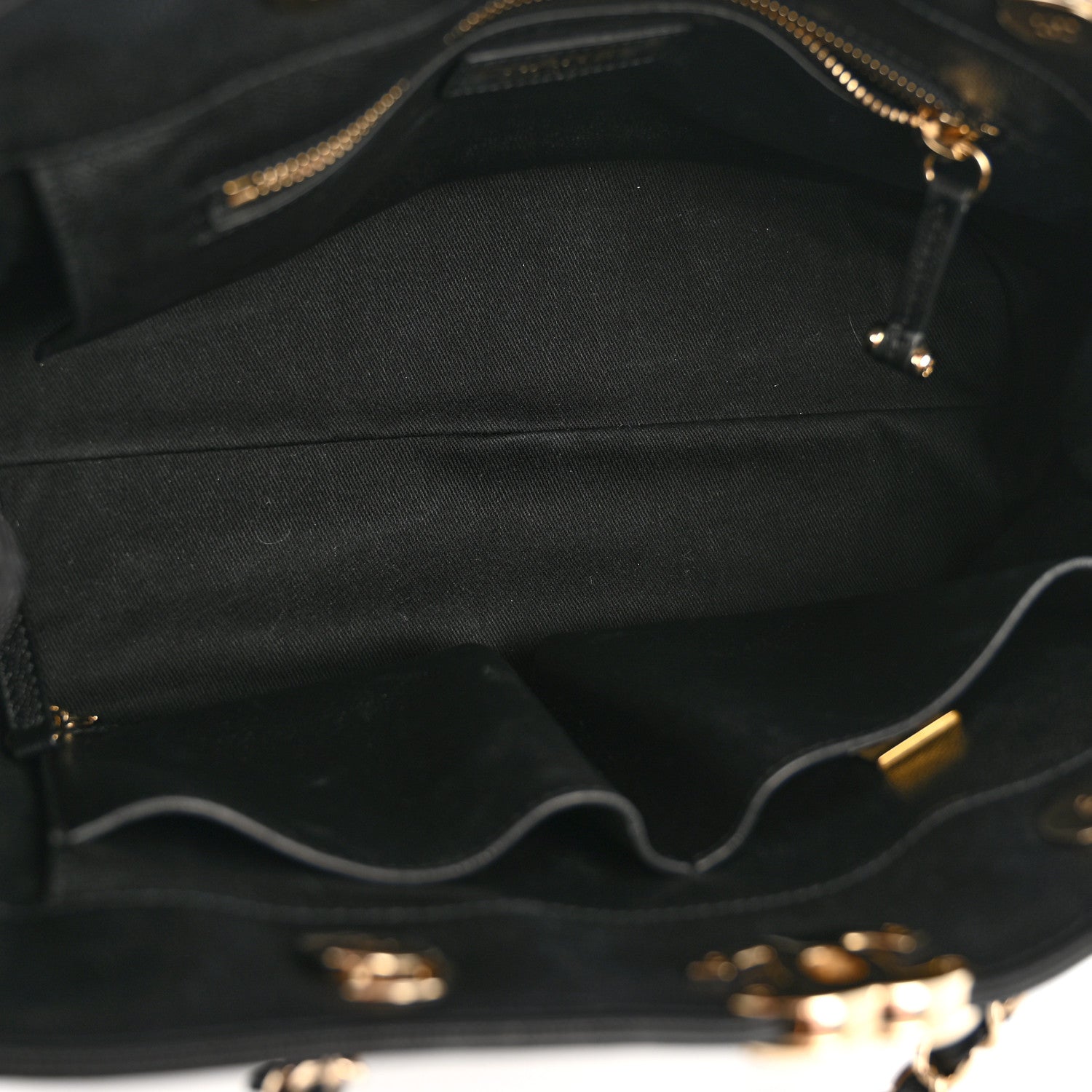 Chanel Caviar Quilted Small Shopping Tote  Black