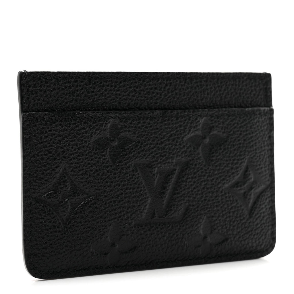 Louis Vuitton Empreinte Card Holder Black