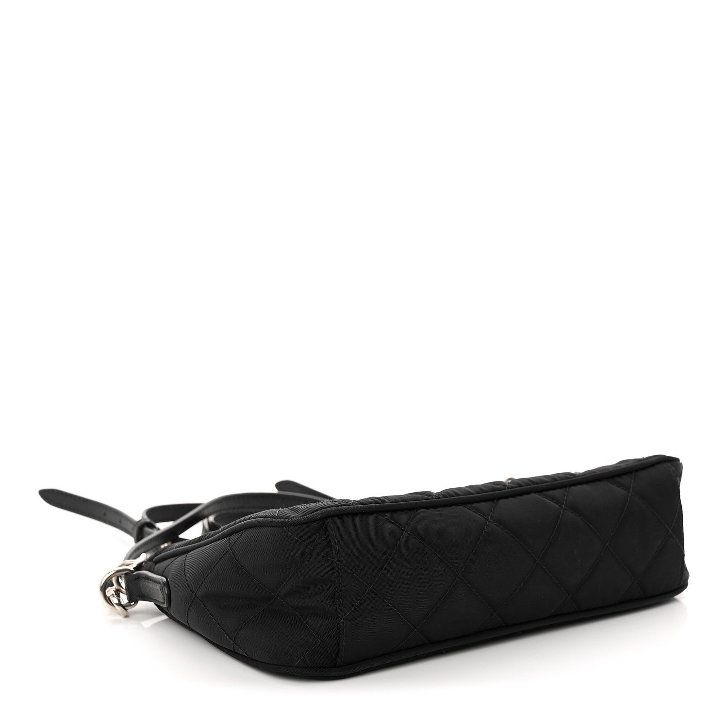 Prada Nylon Tessuto Impuntu Quilted Crossbody Bag Black