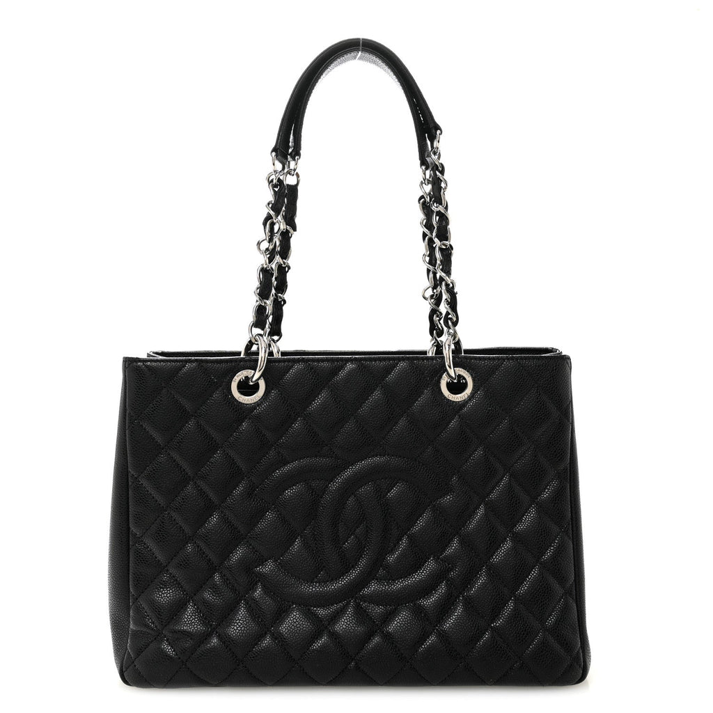 Chanel Caviar Quilted Grand Shopping Tote GST Black